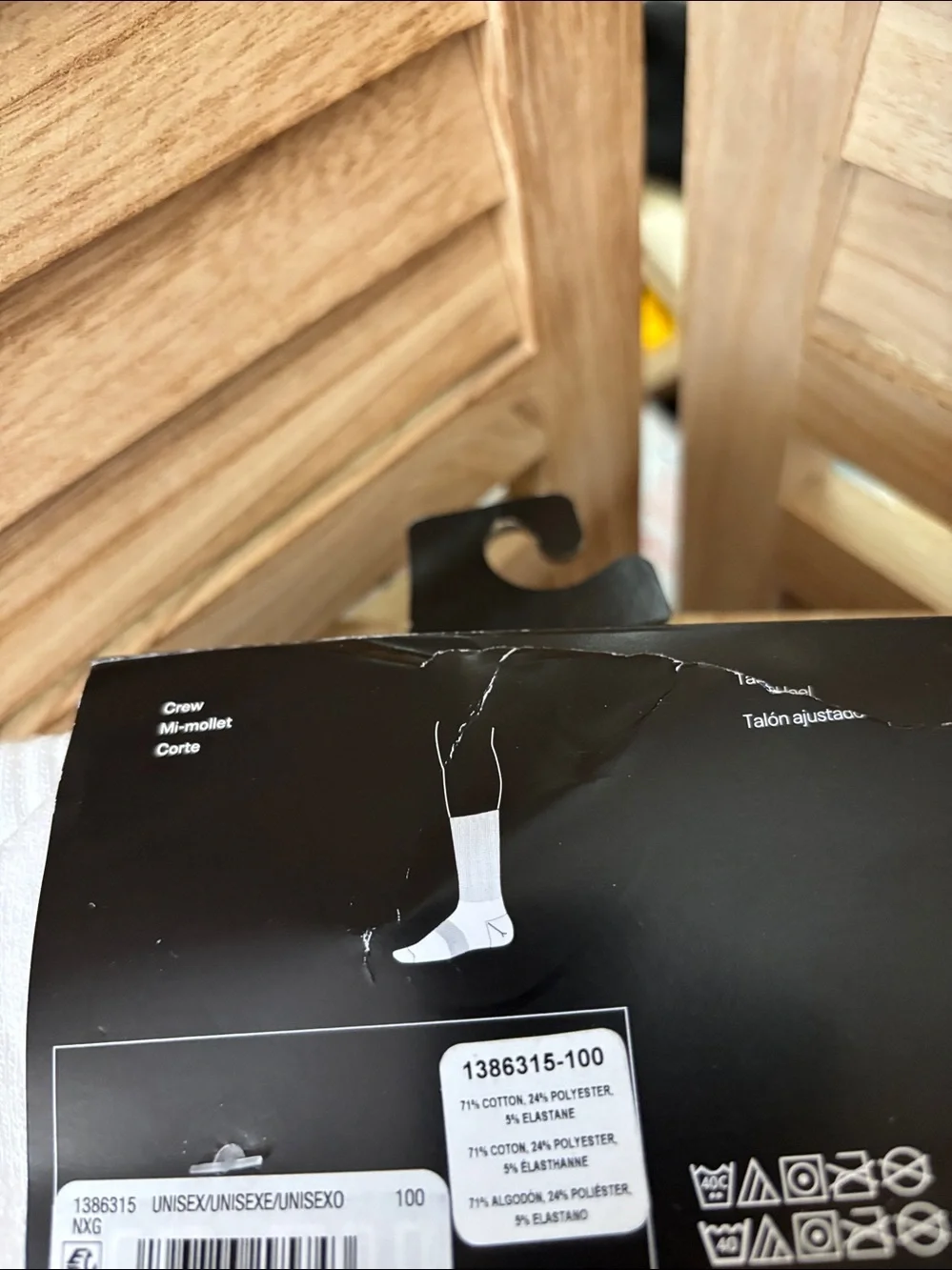 Under Armour White Crew Athletic Socks with Black Logo (3 Pack)